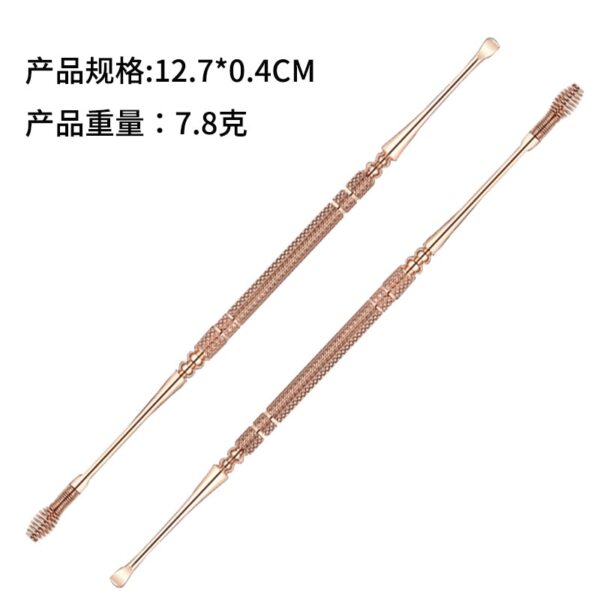 Rose Gold Stainless Steel Spiral Earpick Ear Scoop Earwax Digging Tools Earwax Curette Spoon Care Ear Clean Toolear Cleaner - Image 6