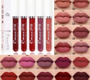 Sexy Long Lasting Velvet Matte Lip Gloss Liquid Lipstick Lip Makeup Women Beauty Red Nonstick Cup Waterproof Lip Gloss 18 Color