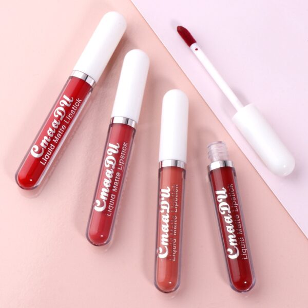 Sexy Long Lasting Velvet Matte Lip Gloss Liquid Lipstick Lip Makeup Women Beauty Red Nonstick Cup Waterproof Lip Gloss 18 Color - Image 5