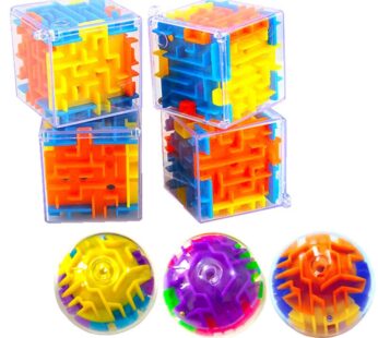 Speed Cube Rolling Ball Game Cubos Maze Toys For Children Educational3D Maze Magic Cube Transparent Six-sided Puzzle