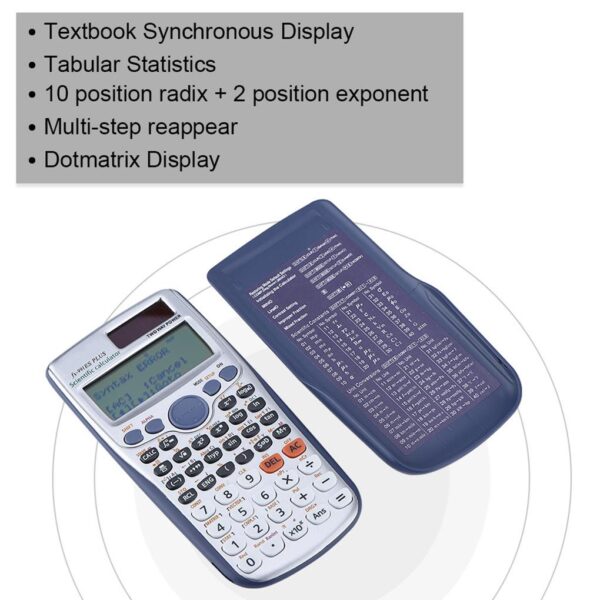 Student Handheld Scientific Full Function Calculator Portable Calculator with 417 functions - Image 2