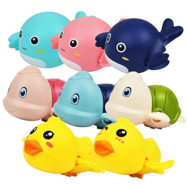 Summer Bath Toys Kids Swimming Clockwork Dolls Play Water Baby Bathing Cute Funny Children Bathroom Shower Bathtub Animals Toy - Image 5