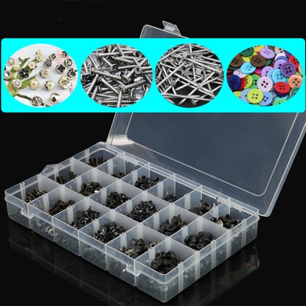 Transparent Container big 1 grid Plastic Storage box Jewelry Display Case Plastic tool product Organizer Home improvement - Image 3