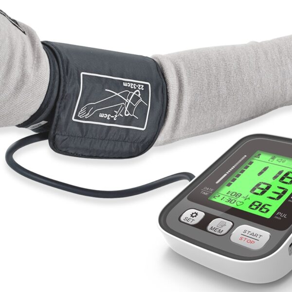 Upper Arm Blood Pressure Monitor Automatic Digital Blood Pressure Monitor Cuff Home BP with Large LCD colored 3 color display - Image 4